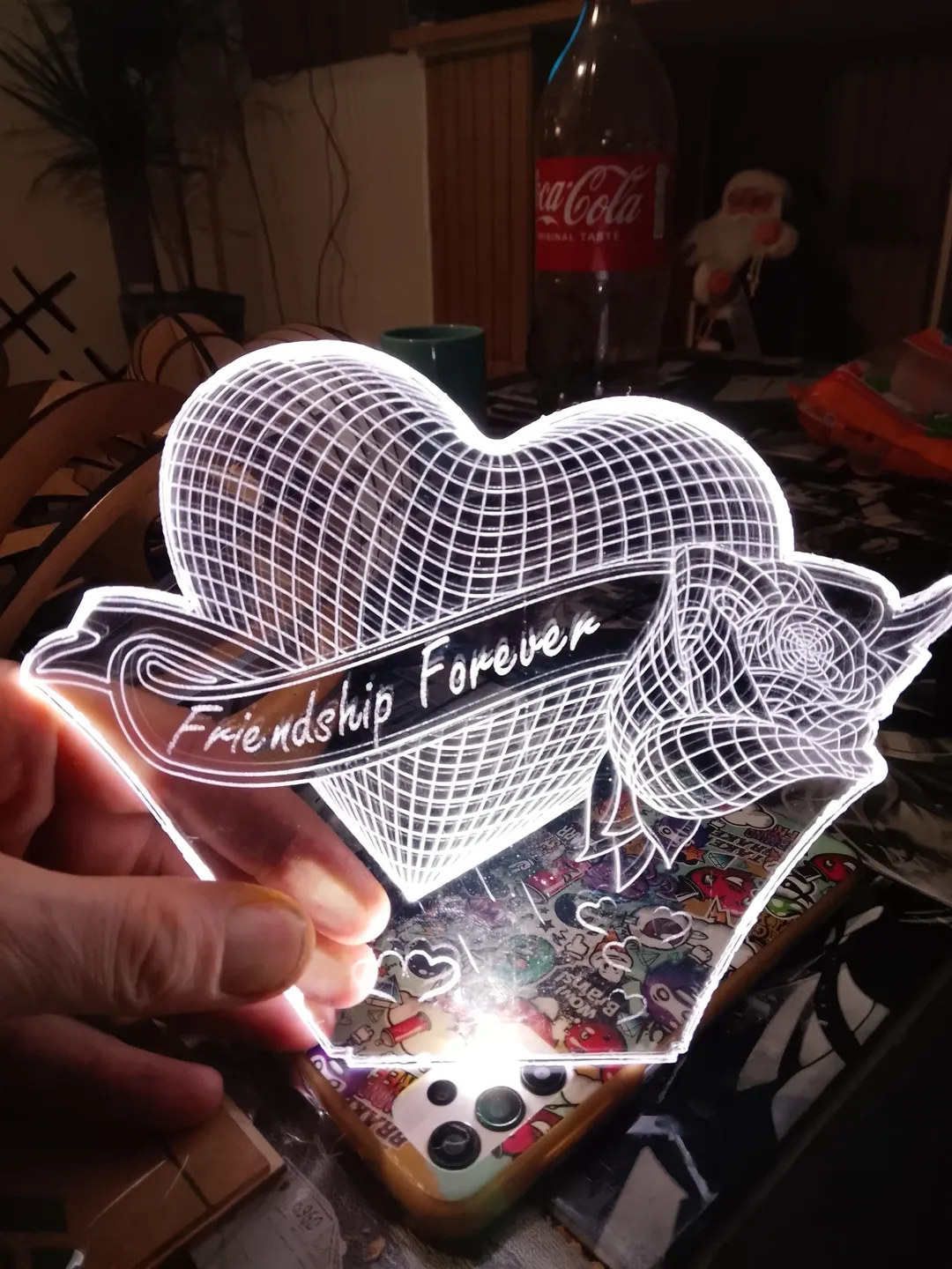 Plaque de nom gravée